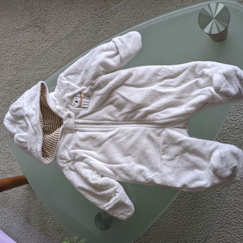 Just One You by Carter's, winter footed onesie jacket, 3 months